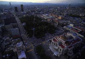 CittÃ  di Messico. Veduta aerea del Palacio de Bellas Artes.De Agostini Picture Library/M. Nascimento